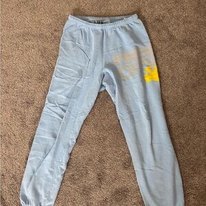 Free City Sweatpants - Light Blue - XS - Worn with small tear